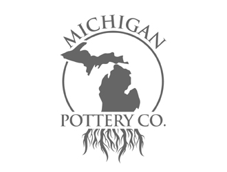 Michigan Roots Pottery Co. logo design by MAXR