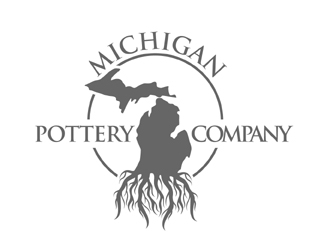 Michigan Roots Pottery Co. logo design by MAXR