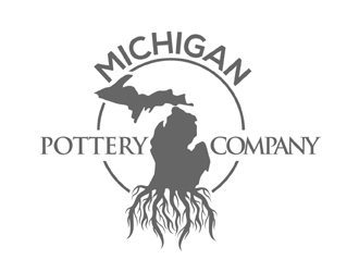 Michigan Roots Pottery Co. logo design by MAXR