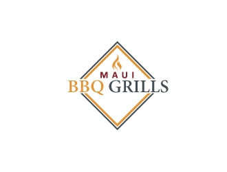 Maui BBQ Grills logo design by jhanxtc