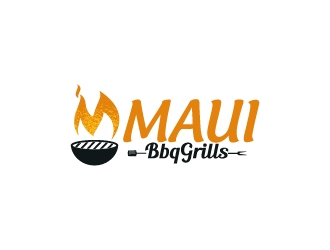 Maui BBQ Grills logo design by Aelius