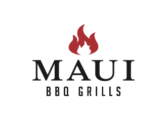 Maui BBQ Grills logo design by akilis13
