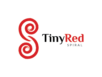 Tiny Red Spiral logo design by Andri
