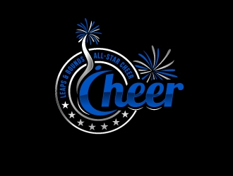 Leaps & Bounds All-Star Cheer logo design by fantastic4