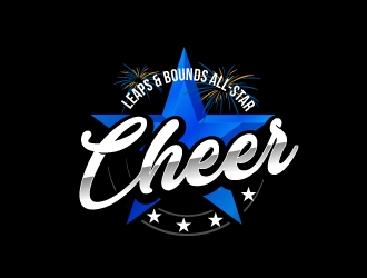 Leaps & Bounds All-Star Cheer logo design by fantastic4