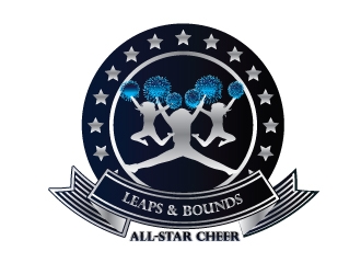 Leaps & Bounds All-Star Cheer logo design by AYATA