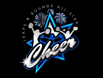 Leaps & Bounds All-Star Cheer logo design by fantastic4