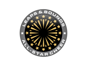 Leaps & Bounds All-Star Cheer logo design by BlessedArt