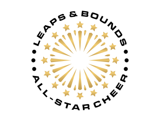 Leaps & Bounds All-Star Cheer logo design by BlessedArt