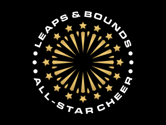Leaps & Bounds All-Star Cheer logo design by BlessedArt