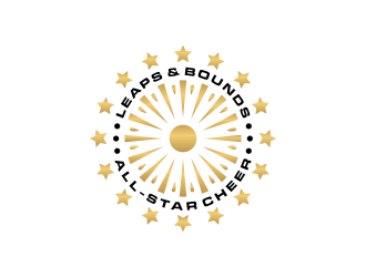 Leaps & Bounds All-Star Cheer logo design by BlessedArt