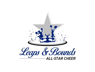 Leaps & Bounds All-Star Cheer logo design by IrvanB