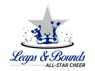 Leaps & Bounds All-Star Cheer logo design by IrvanB