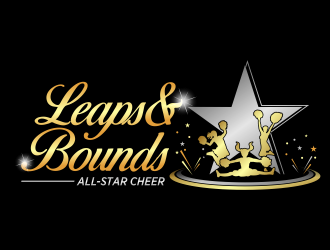 Leaps & Bounds All-Star Cheer logo design by IrvanB