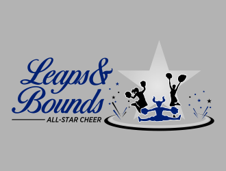 Leaps & Bounds All-Star Cheer logo design by IrvanB
