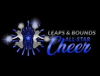 Leaps & Bounds All-Star Cheer logo design by Roma