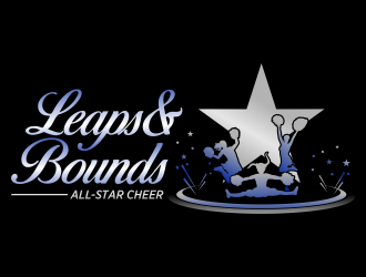 Leaps & Bounds All-Star Cheer logo design by IrvanB