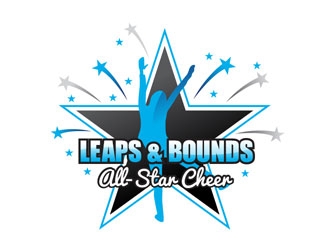 Leaps & Bounds All-Star Cheer logo design by LogoInvent