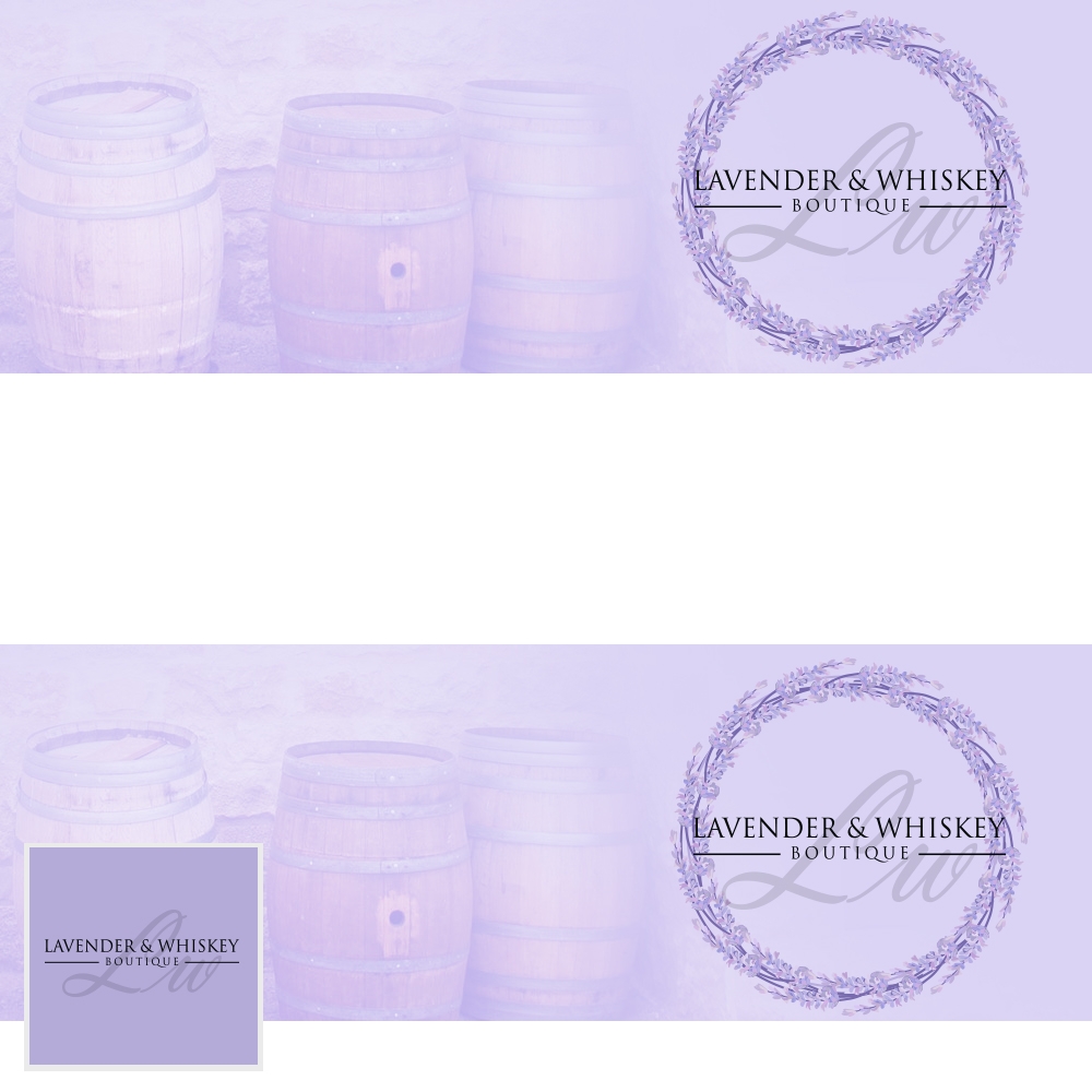 Lavender & Whiskey Boutique logo design by lbdesigns