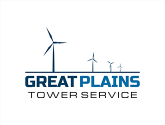 Great Plains Tower Service  logo design by hole