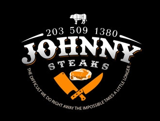 JOHNNY STEAKS  logo design by LogoInvent