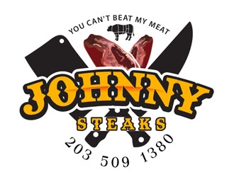 JOHNNY STEAKS  logo design by LogoInvent