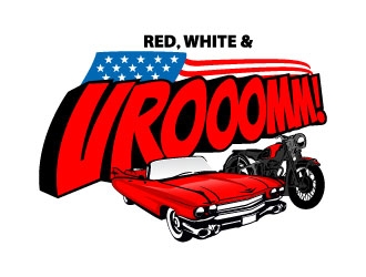 Red, White & Vroom logo design by daywalker