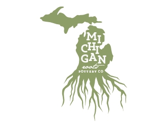 Michigan Roots Pottery Co. logo design by quanghoangvn92