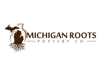 Michigan Roots Pottery Co. logo design by jaize