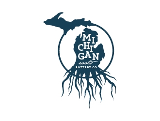 Michigan Roots Pottery Co. logo design by quanghoangvn92