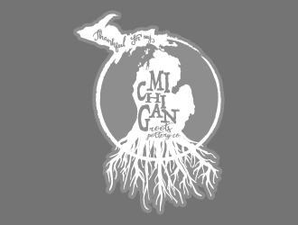 Michigan Roots Pottery Co. logo design by Aelius