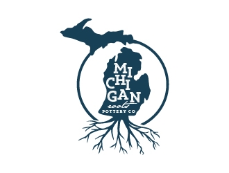 Michigan Roots Pottery Co. logo design by quanghoangvn92