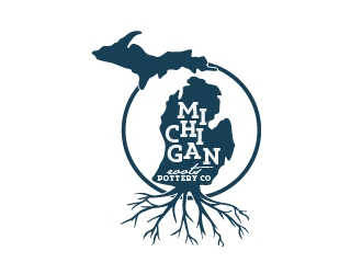 Michigan Roots Pottery Co. logo design by quanghoangvn92