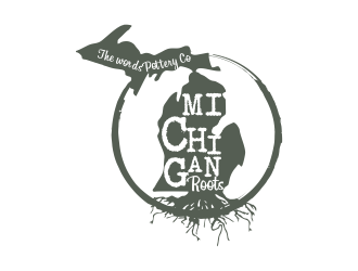 Michigan Roots Pottery Co. logo design by done