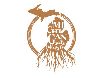 Michigan Roots Pottery Co. logo design by daywalker