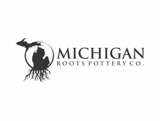 Michigan Roots Pottery Co. logo design by mutafailan