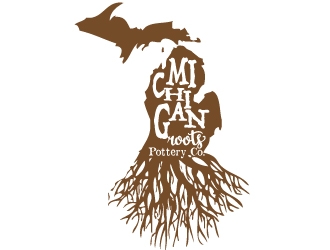 Michigan Roots Pottery Co. logo design by Xeon