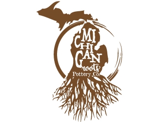 Michigan Roots Pottery Co. logo design by Xeon