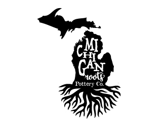 Michigan Roots Pottery Co. logo design by Xeon