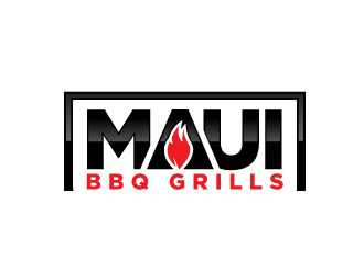 Maui BBQ Grills logo design by scriotx