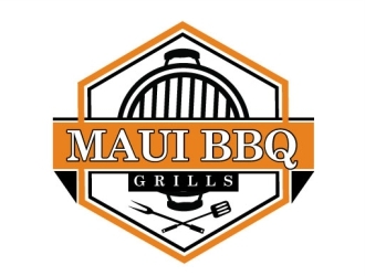 Maui BBQ Grills logo design by usashi