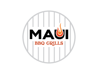 Maui BBQ Grills logo design by Andri