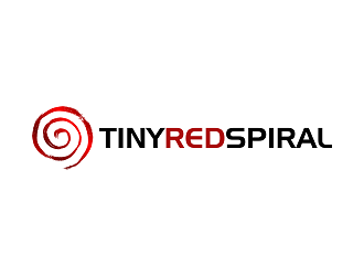 Tiny Red Spiral logo design by Republik