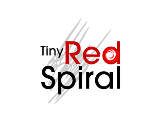Tiny Red Spiral logo design by enzidesign