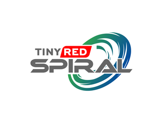 Tiny Red Spiral logo design by enzidesign