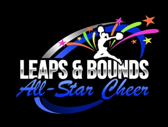 Leaps & Bounds All-Star Cheer logo design by ingepro