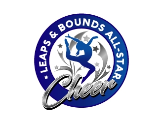 Leaps & Bounds All-Star Cheer logo design by dshineart