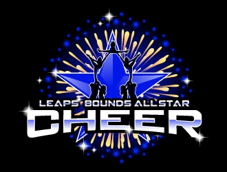 Leaps & Bounds All-Star Cheer logo design by fantastic4