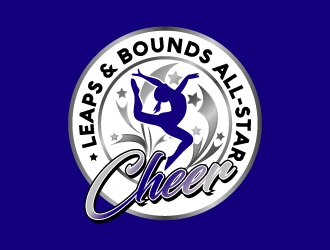 Leaps & Bounds All-Star Cheer logo design by dshineart