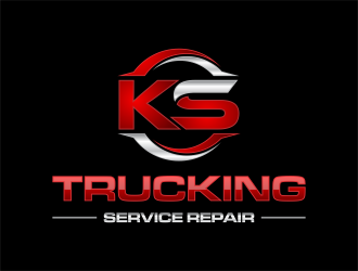 K S Trucking Service Repair logo design by haidar